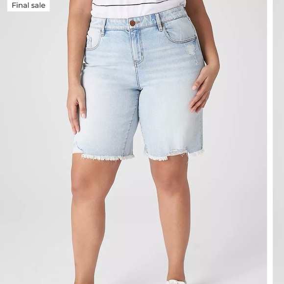 Lane Bryant Pants - Lane Bryant Signature Fit Mid Rise Boyfriend Bermuda Shorts Size 14 Women’s